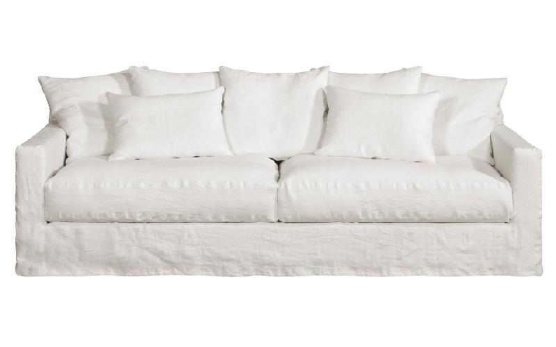 Canapé 4 places Bondues 240 cm - Home Spirit - Profondeur 90 cm - Assises et dossiers plumes - Déhoussable_0