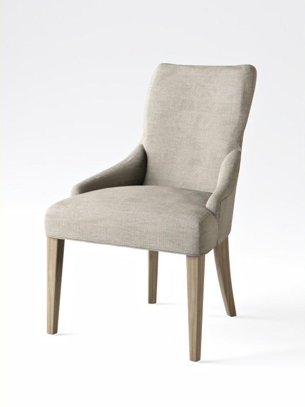 Chaise mansion - assise en tissu et pieds en bois naturel - edition prestige_0