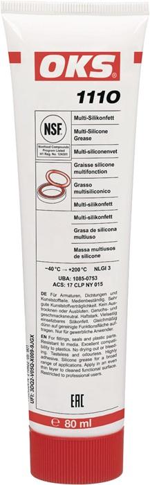 Graisse silicone multifonctions OKS 1110 NSF H1 transparent 80 ml tube OKS_0