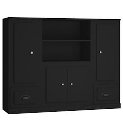 Helloshop26 - Buffet bahut commode armoire meuble de rangement organisateur cuisine salle de séjour salons 3 pcs bois d'ingénierie 02_0037159 - 3000_0