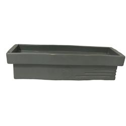 Plast&ampampamp#039Up Rotomoulage Jardinière apparence pierre avec réserve d'eau 70l - GRIS CLAIR - gris 0669014882905_0