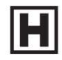 Panneau de signalisation touristique - idéogramme Hôpital ou clinique - ID 4_0