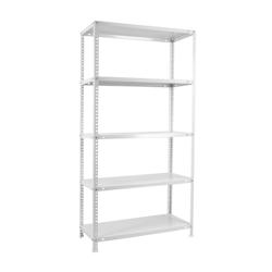 SimonRack Étagère metallique avec vis Comfort 5 plateaux de 100 kgs par plateau couleur BLANC 2000x1000x400 mm (haut x largeur x profondeur) - méta_0