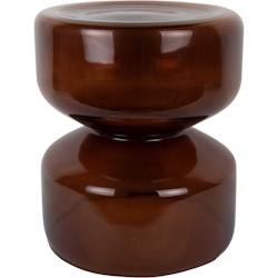 Table d'appoint en verre Doble marron Leitmotiv - marron 8714302771972_0