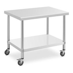Table Inox 200x60cm - avec Roulettes - Equipementpro - SW-2006R_0