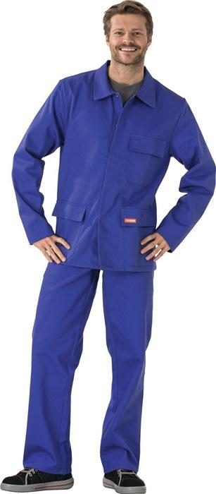Veste de protection pour soudeur Réf. 1702 taille 52 bleu corbeau 100 % coton sergé diagonal PLANAM_0