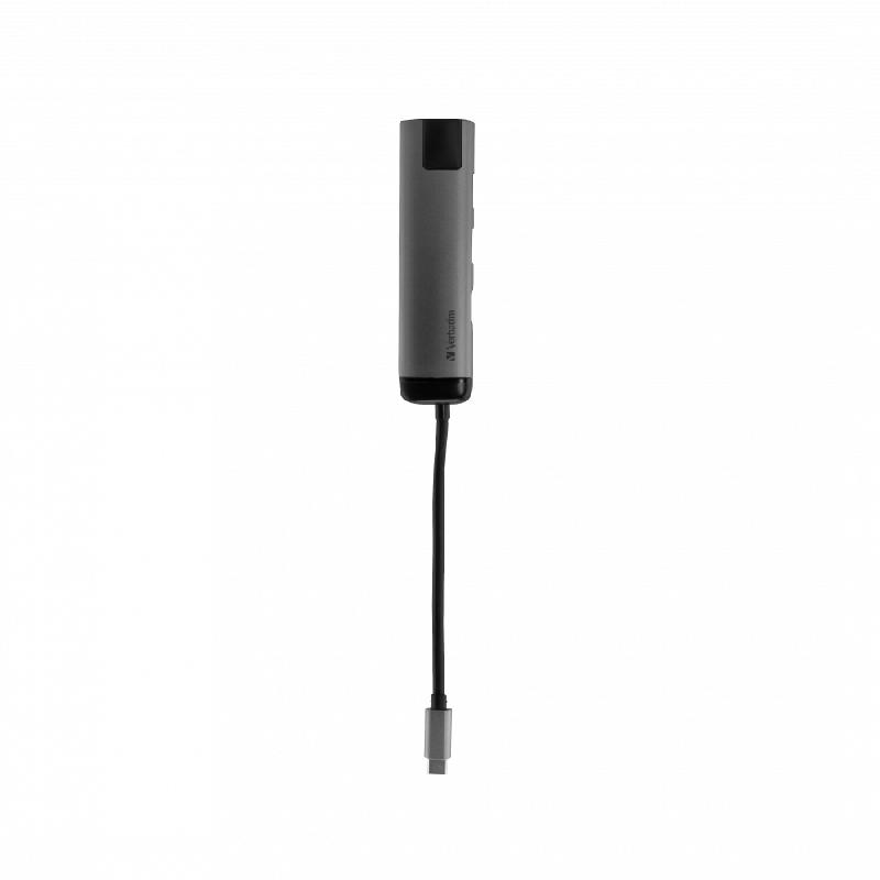 VERBATIM 49141 - Hub USB-C multiport 3.0 (3.1 Gen 1) avec HDMI 4K, Ethernet Gigabit et recharge_0