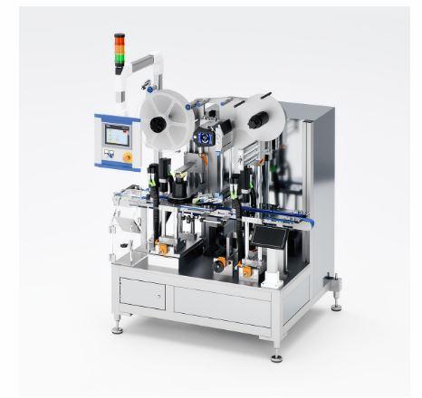 Étiqueteuse industrielle de faces supérieures HERMA 452E - précision et performance jusqu'à 250 produits/min_0
