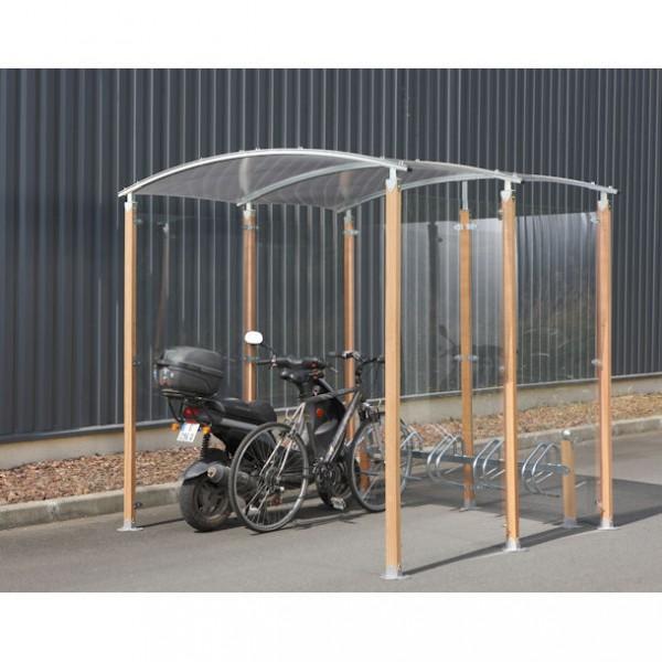 Abri vélo design en polycarbonate alvéolaire - Rolléco_0