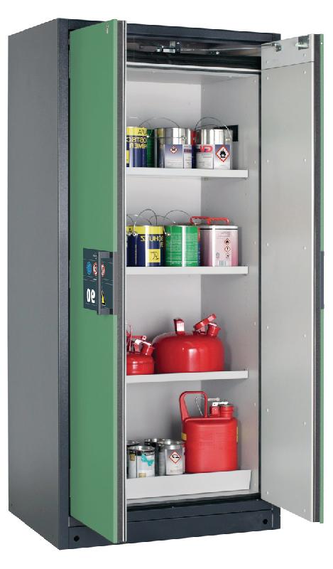 ARMOIRE SÉCURITÉ Q-PEGASUS-90 Q90.195.090.WDAC GRIS/VERT - MANUTAN COLLECTIVITÉS