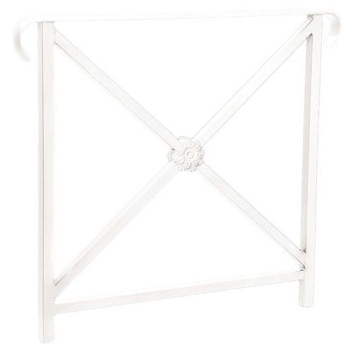 BARRIÈRE HÉRITAGE ROSACE 80 CM DOUBLE CROSSE - BLANC 9010 - PROCITY