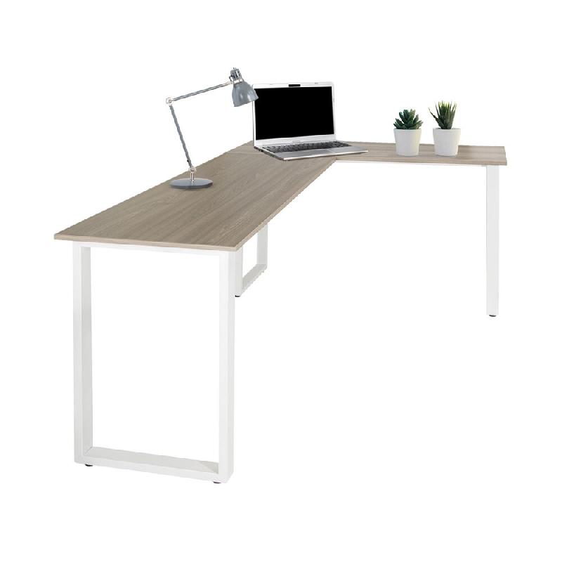 Bureau WORKSPACE BASIC I 165 x 120 cm Gris/Blanc hjh OFFICE - gris multi-matériau 830083_0