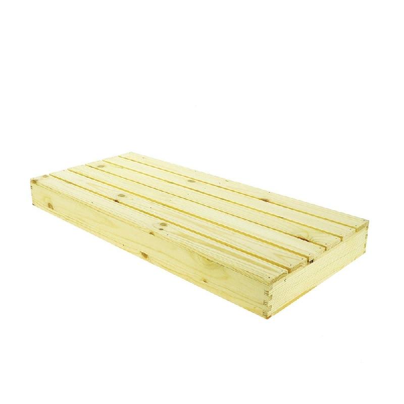 Caillebotis pin naturel rectangle 62,5x28x6cm - par 2_0