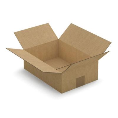 Caisse simple cannelure brune 31x21,5x10 cm, lot de 25_0