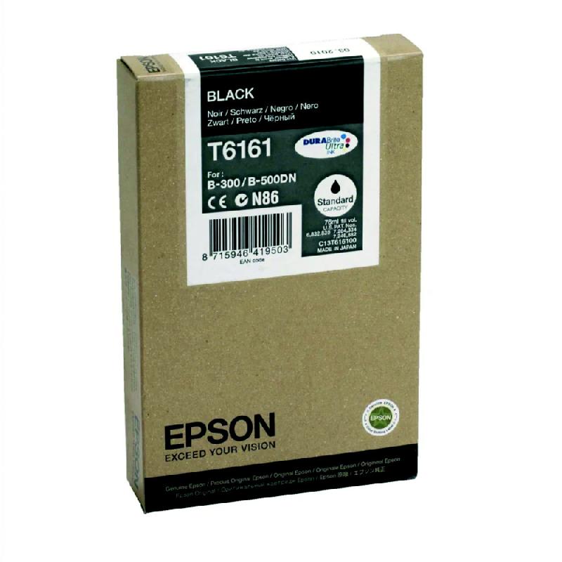 CARTOUCHE EPSON T6161 NOIR POUR IMPRIMANTES JET D'ENCRE