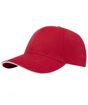 CASQUETTE SANDWICH À 6 PANNEAUX TOPAZ GRS RECYCLÉE ROUGE - CASQUETTES ET BONNETS PUBLICITAIRES