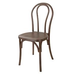 Chaises en résine style bois courbé Bolero Soho noyer (lot de 4) - HW287_0