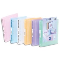 CLASSEUR PERSONNALISABLE PROPYSOFT PP 7/10ÈME, DOS 3,5 CM, COLORIS ASSORTIS, 4 ANNEAUX RONDS - LOT DE 12