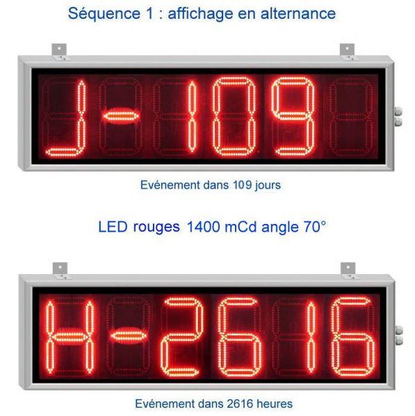 Compte à rebours événement - Afficheur numérique géant chiffre de 30 cm - CR30_0