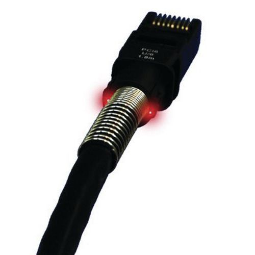 CORDON RJ45 CATÉGORIE 6A U/FTP LSOH NOIR - 49 M