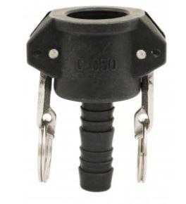 Coupleur cannelé - Type C - joints NBR - polypropylène renforcé - réf. : 06CCP_0