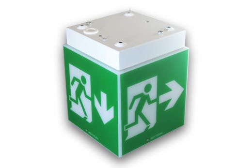 Cube-BCR/PS - Bloc autonome d'éclairage de sécurité - Aprotec - 560 lm - Montage applique/plafond/suspendu_0