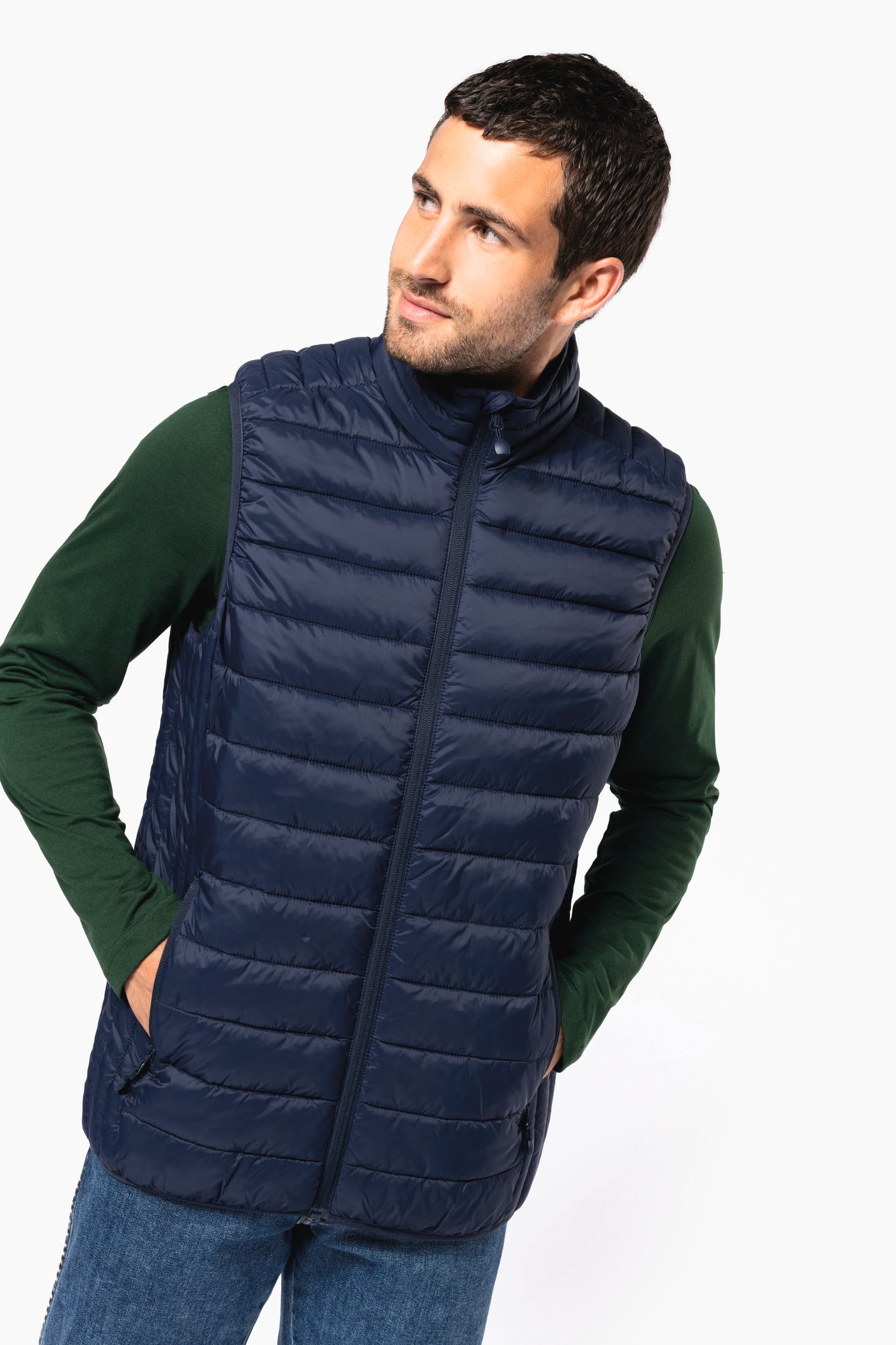 Doudoune légère sans manches homme - Réf : K6113 - Kariban - chaude et compressible avec intérieur contrasté_0