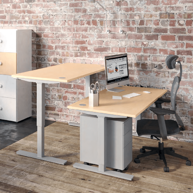 Envol Classic - Bureau droit à réglage mécanique (manivelle) - Buronomic - robuste et ergonomique_0