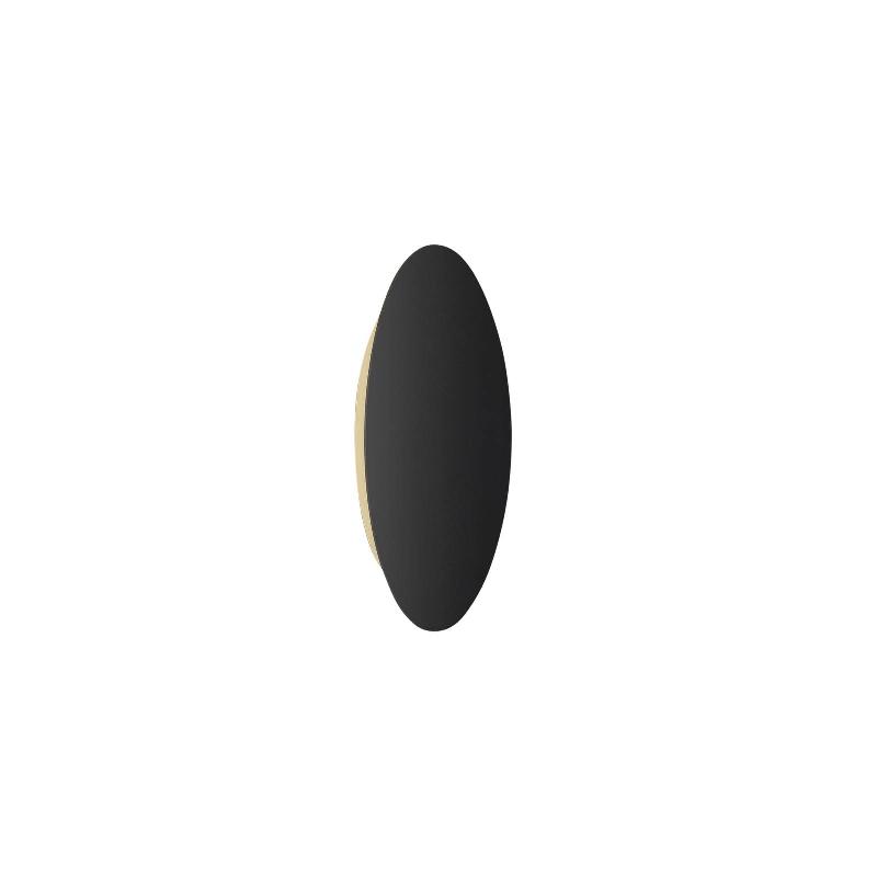 ESCALE BLADE APPLIQUE MURALE LED NOIR MAT Ø 24 CM