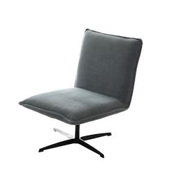 Fauteuil Elie -  Gris Autre Tissu Amadeus 62x67.5 cm - gris 3520071888903_0