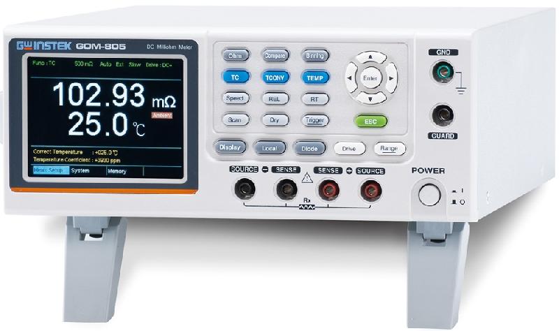 MILLI-OHMMÈTRE DC, 50 000 POINTS, 0.05%, 5MOHM À 5MOHM, DRIVE MODE - GWIGOM-805