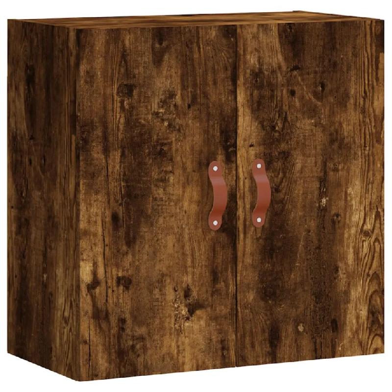 Helloshop26 - Armoire murale pratique en bois d'ingénierie 60 x 31 x 60 cm style moderne chêne fumé 02_0048789 - Bois massif 3000235476264_0