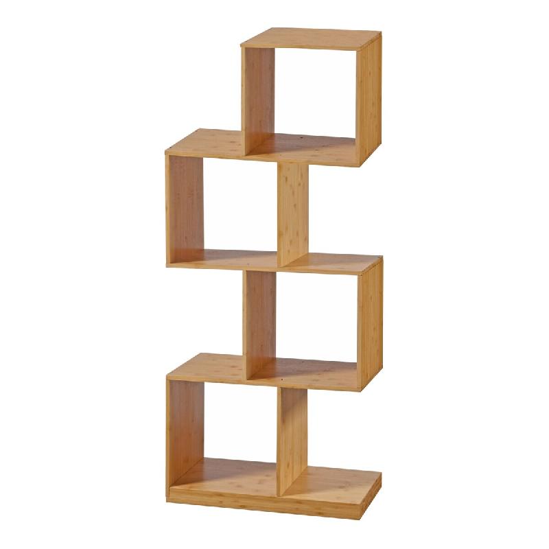 Helloshop26 - Bibliothèque à 4 niveaux bambou 130 x 55 x 30 cm naturel - Bambou 3000224458073_0