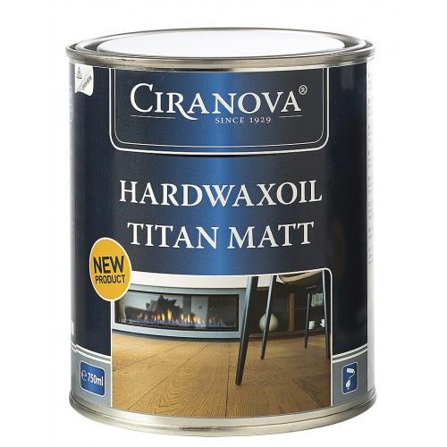 HUILE POUR PARQUETS ET MEUBLES EN BOIS HARDWAX OIL TITAN 750 ML - SATIN CIRANOVA