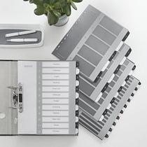 INTERCALAIRES EN PLASTIQUE WOW, NUMÉROTÉ, 1-10 - LOT DE 3