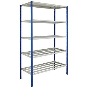 LOT DE 5 PLATEAUX ISOREL 40X97 CM POUR RAYONNAGE PROSPACE+