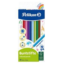 LOT DE 8 - CRAYONS DE COULEUR STANDARD, ÉTUI EN CARTON DE 12