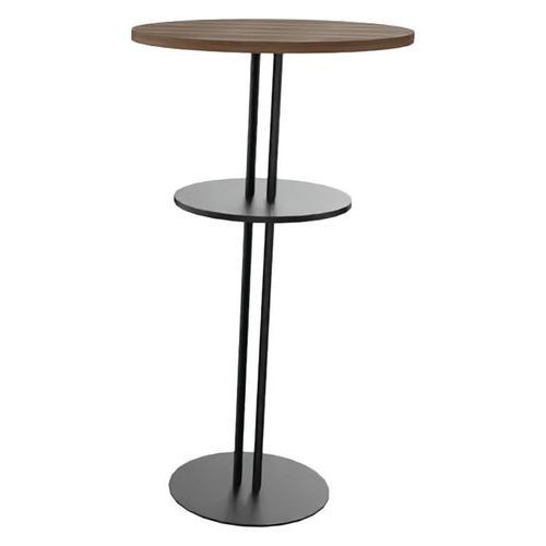 MANGE DEBOUT ROXANE Ø 60CM 2 PLT PC 2 TUBES CHÊNE COLOR/NOIR