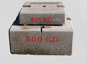 Masse 125 kg pour essai de palans et ponts roulants - 600 x 600 x 160mm - REF2220125_0