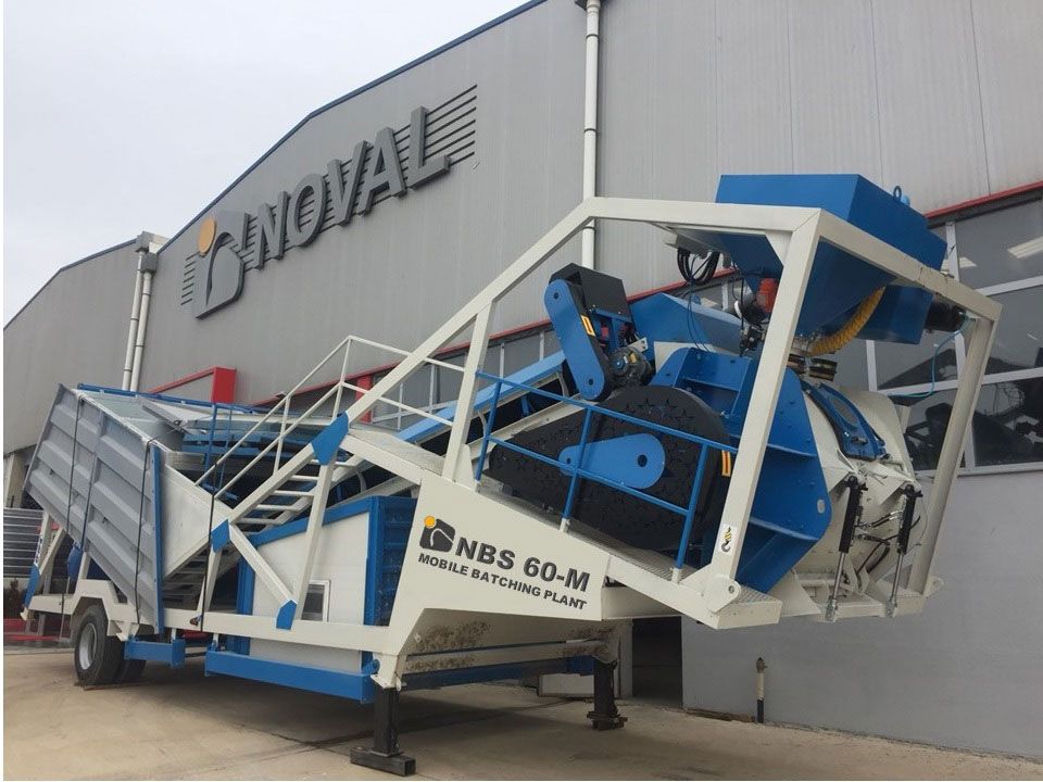 Centrale à béton mobile avec capacité de 60 m3/h - NBS 60-M - Noval_0