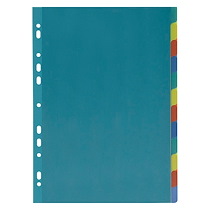 PACK 2 JEUX D'INTERCALAIRES 12 DIVISIONS EN POLYPROPYLÈNE + 1 JEU OFFERT EXACOMPTA