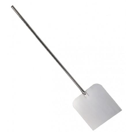 Pelle à tarte flambée et pizza en inox De Buyer - rectangulaire ou carrée - résistante et adaptée fours à bois_0