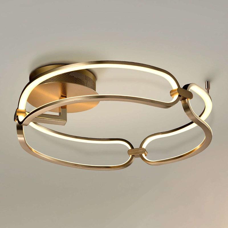 SCHULLER VALENCIA PLAFONNIER LED COLETTE À 3 LAMPES, OR ROSE