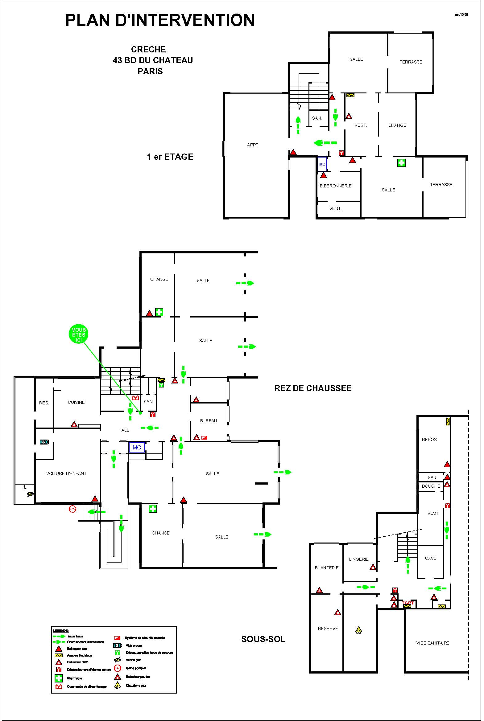 Plan d'intervention - Accès pompiers - Plan d'évacuation_0