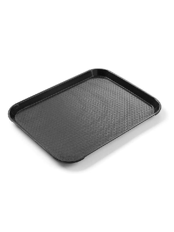 Plateaux fastfood petit, HENDI, Noir, 265x345x(H)20mm - noir plastique polypropylène 878750_0