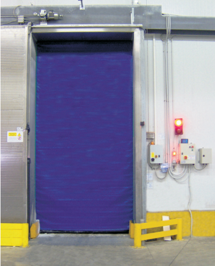 Porte rapide dynaroll frigo 2 / souple / à enroulement / utilisation intérieure / 4500 x 4500 mm_0