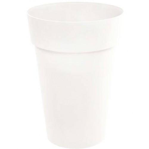 POT HAUT ROND 46 CM BLANC - 67 LITRES - TOSCANE 13630 EDA PLASTIQUES
