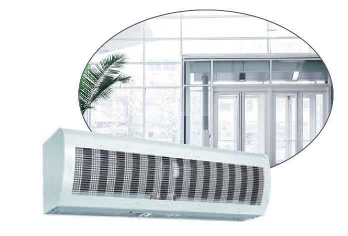 Rideau d'air sans chauffage économique AC-XNW - Indicateur LED - Pour portes jusqu'à 3m_0