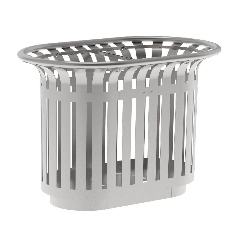 ROSSIGNOL Corbeille de tri en inox 304 2x60L TULIPE EXTREME - gris inox 51818_0
