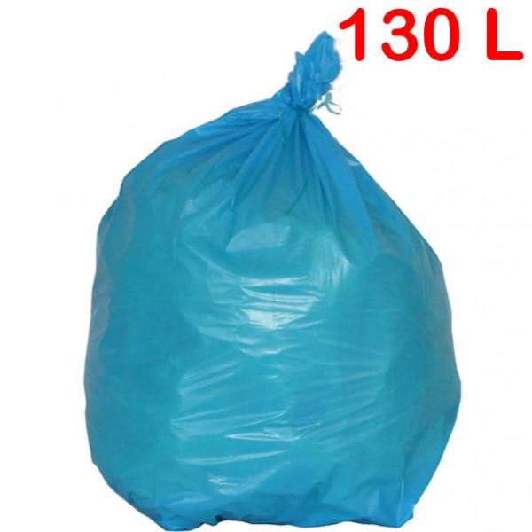 Sac poubelle de couleur à déchets standards 130L Bleu_0